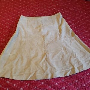 Suede skirt